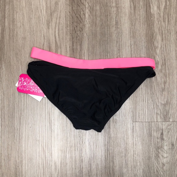 Hula Honey Colorblock Cutout Hipster Bikini Bottom - Picture 3 of 6